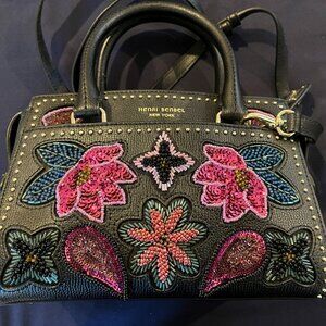 Henri Bendel Embroidered loral Mini Carryall Satchel